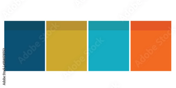 Fototapeta colorful memo design