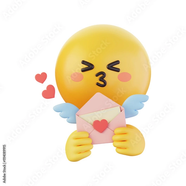 Fototapeta 손동작이 있는 3D 이모지 아이콘