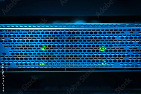Fototapeta Storage servers in data room Domestic Room