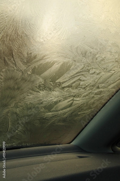 Obraz Frozen windshield
