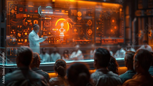 Fototapeta Innovative Scientific Presentation