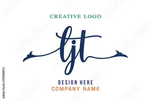 Fototapeta LJT  lettering logo is simple, easy to understand and authoritative