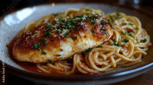 Obraz Breaded Chicken Parmesan Fillet