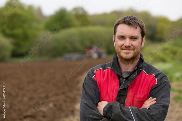 Obraz rolnik portret