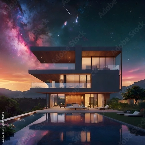 Obraz building in night