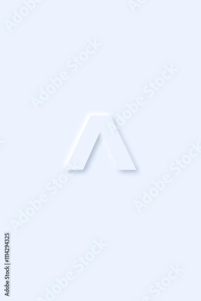 Fototapeta ^ caret character on light blue background