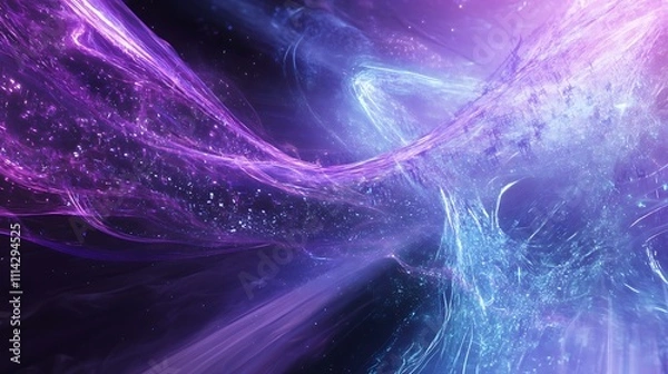 Obraz AI Neural Network Data Flow Concept Artwork