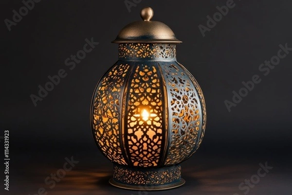 Obraz You simply wont find a more stunning candle lantern than this! Featuring such intricate patterns and cut work like an exotic treasure. Buy it now and start using this quality photo in your design. 