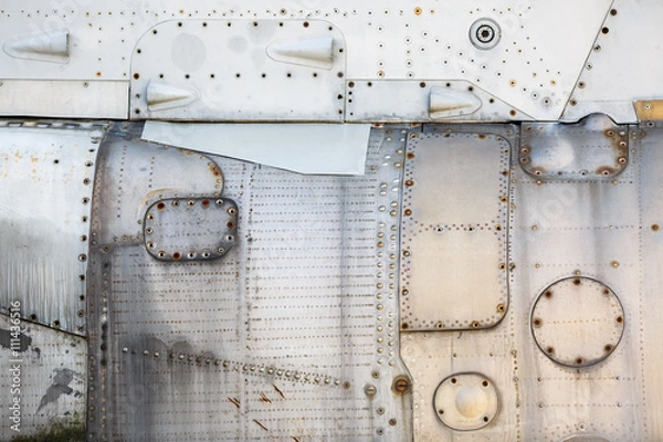 Obraz Metal texture with rivets