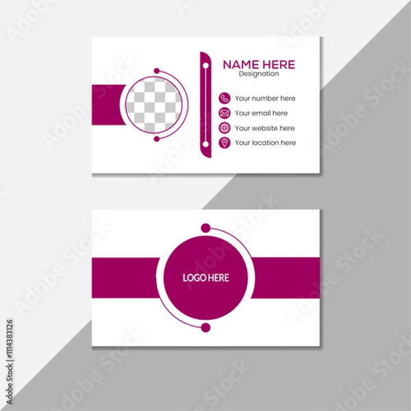 Obraz Unique Business Card Design.