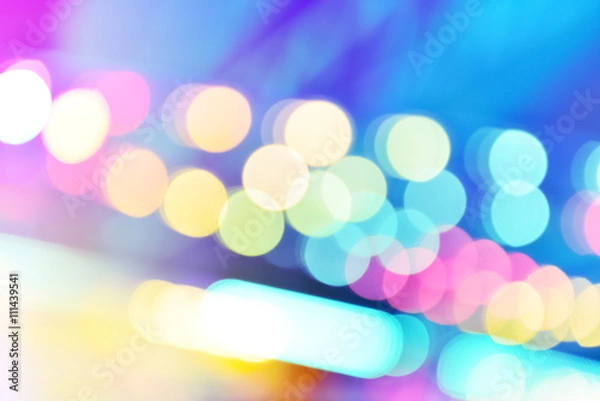Fototapeta Abstract Defocused Party, Festival, Carnival, Celebration Bokeh Background - for your design 