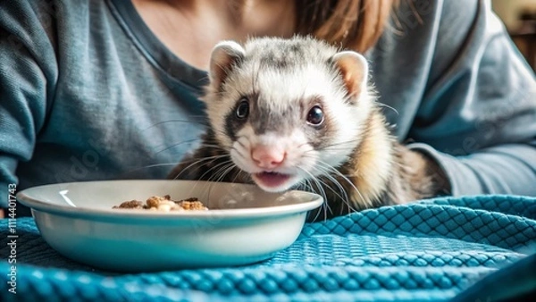 Fototapeta hamster in a hand