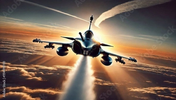 Obraz warplane flying in the sky