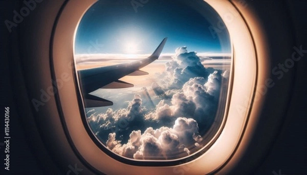 Obraz view from airplane window