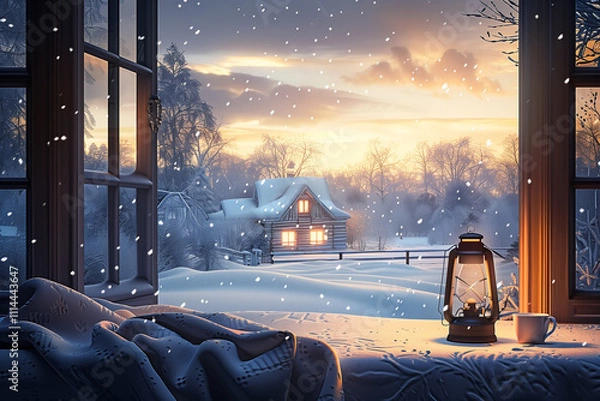 Obraz window in the night