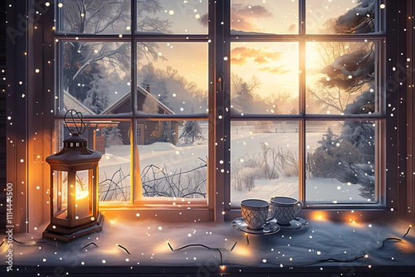 Obraz window in the night