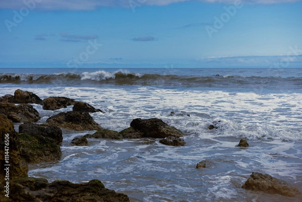 Fototapeta waves on the beach