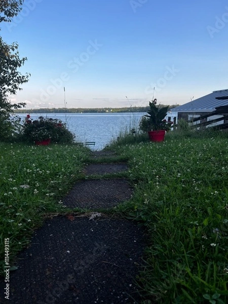 Fototapeta sunset on the beach