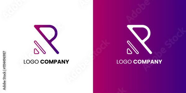 Fototapeta Initial Letter R Logo Design.