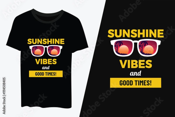 Fototapeta Typography Summer T-shirt design vector format