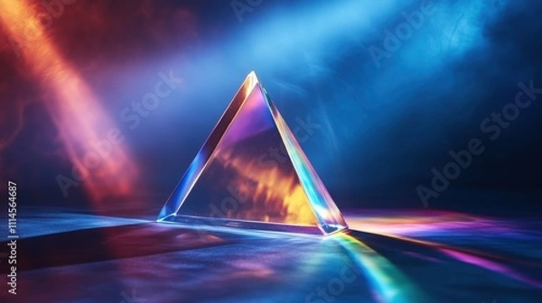 Obraz Prisma mit Regenbogen-Lichtstrahlen