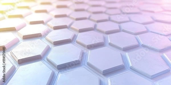 Fototapeta Abstract Hexagonal Pattern Pastel Colors Background
