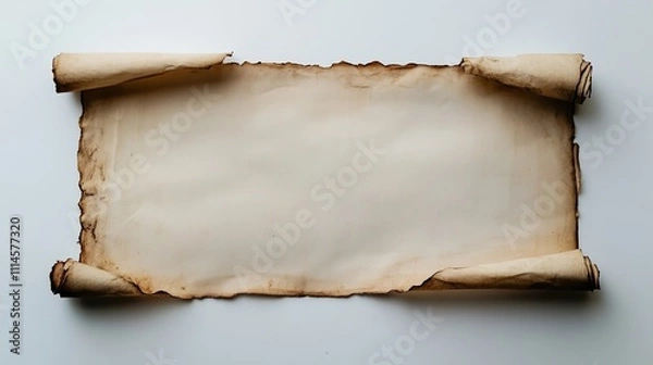 Obraz old paper with burnt edges