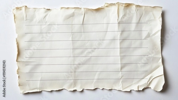 Obraz crumpled paper on white