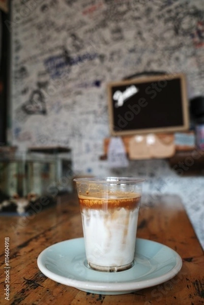 Obraz dirty coffee in a cafe
