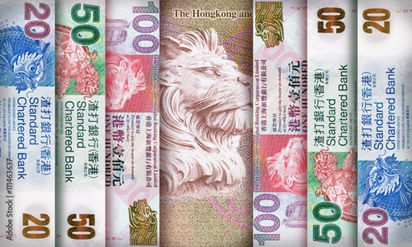 Obraz Hong Kong Dollar Background