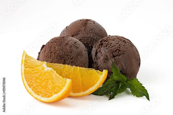 Obraz Chocolate ice cream balls