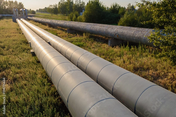 Obraz heating main pipes pipeline gas energy  oil 