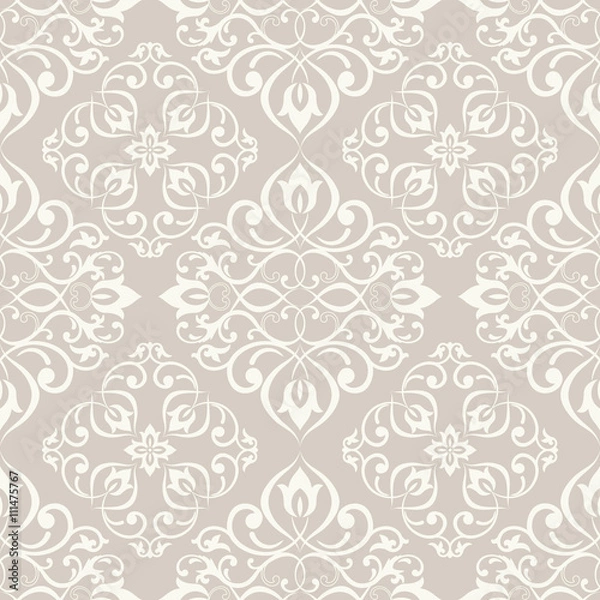 Fototapeta seamless damask pattern