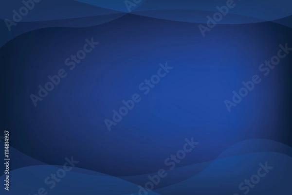 Fototapeta Dark blue background with fluid shape. Blank space template in abstract shape design. Template and banner concept for business and technology design.