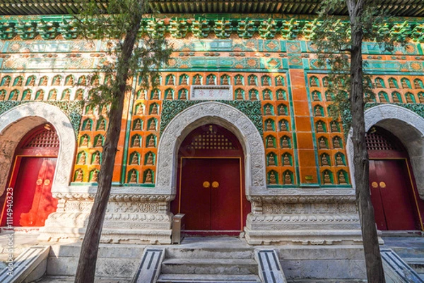 Obraz Plaque of Wisdom-Sea Temple, the highest of Longevity Hill in Summer Palace.