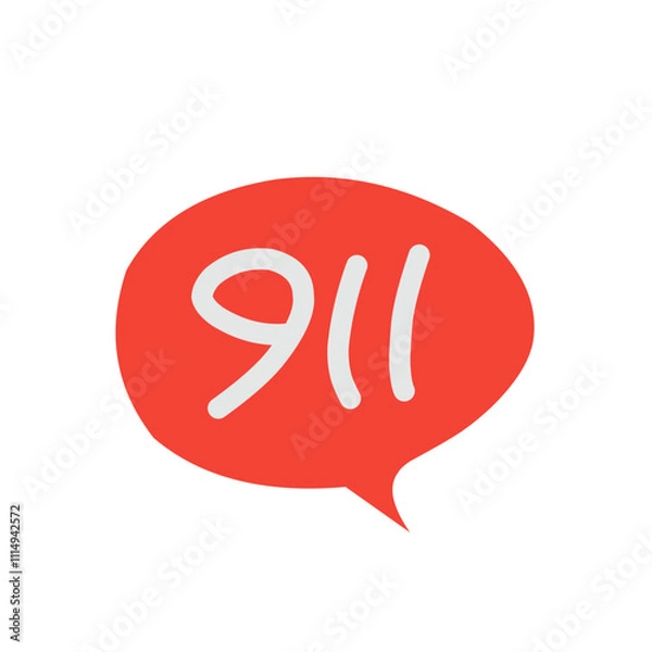 Obraz Help line SOS symbol 