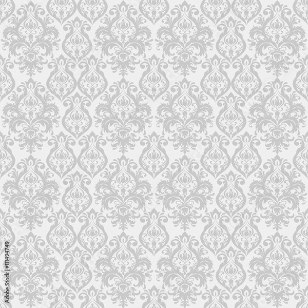 Fototapeta Seamless damask pattern.