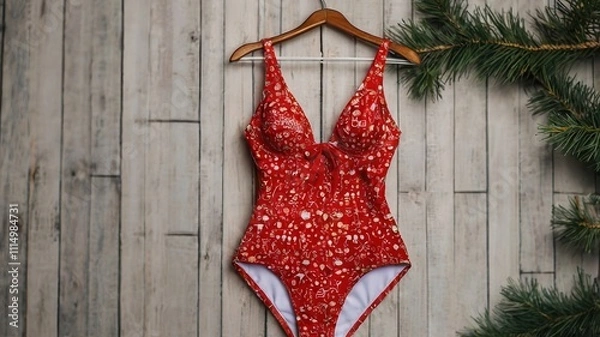 Obraz Swimsuit new year background