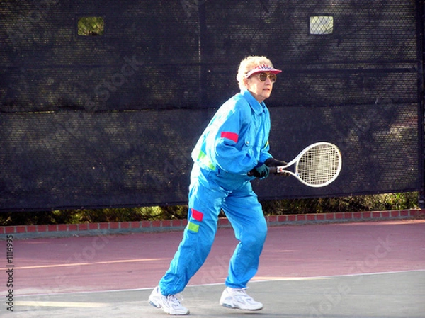 Obraz senior tennis player