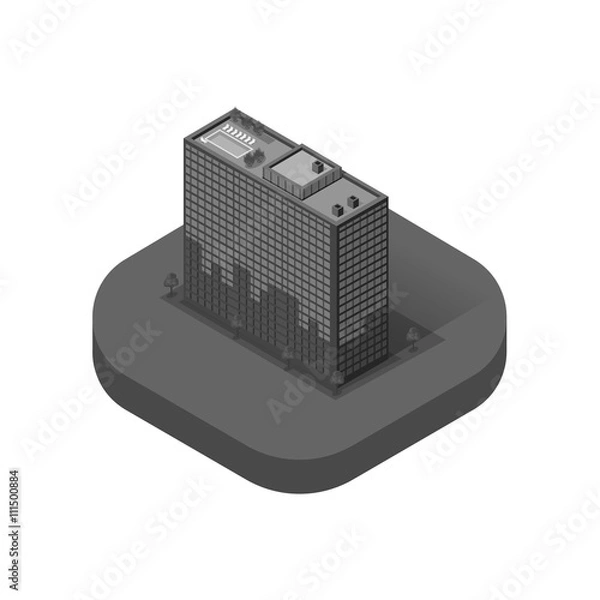 Obraz Skyscrapers House Building Icon