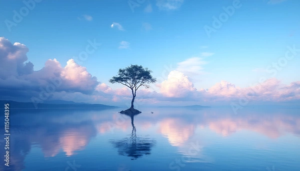 Obraz sunrise over the lake