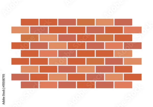 Obraz Vector brick wall