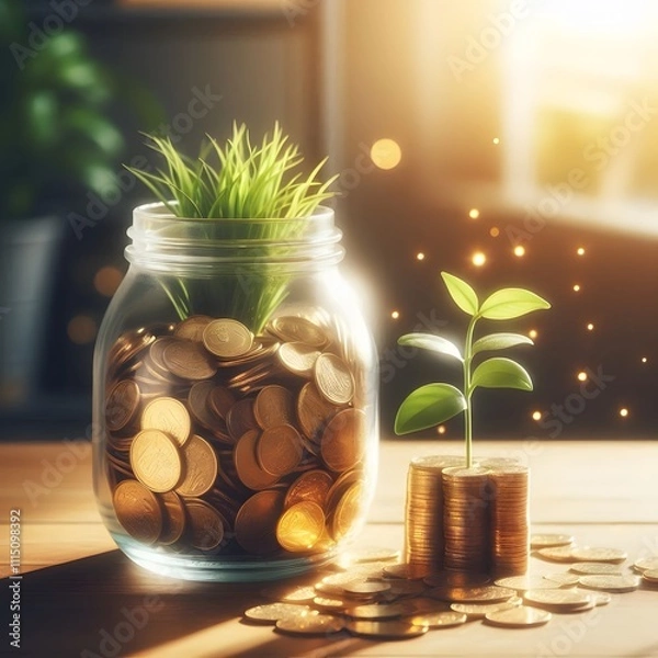 Fototapeta Sustainable Growth and Prosperity