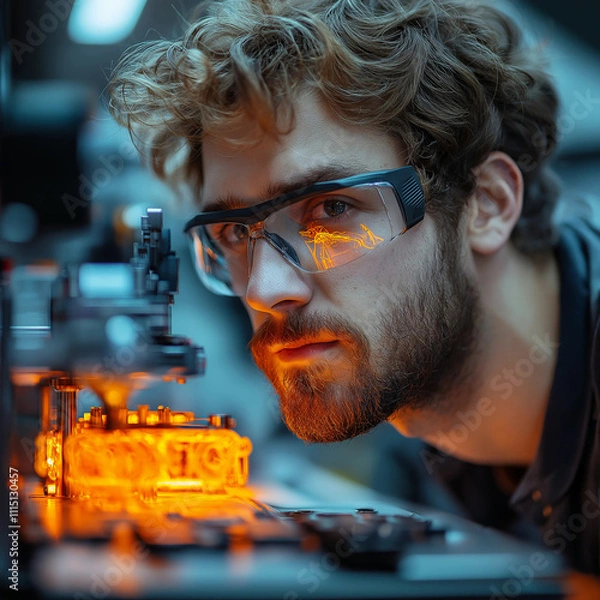 Obraz scientist in laboratory
