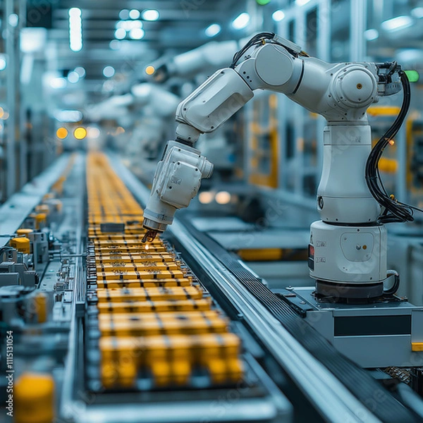Fototapeta Robot hand automation process