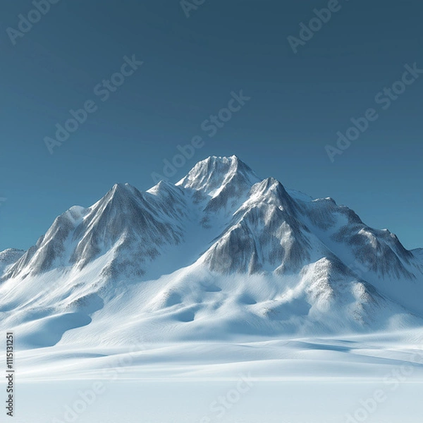 Obraz snow covered mountains