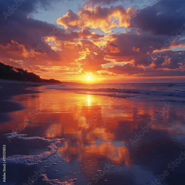 Obraz sunset over the sea