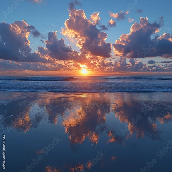 Obraz sunset over the ocean