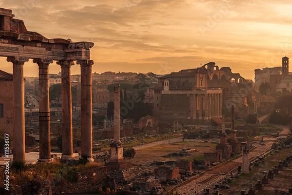 Obraz Rzym, Włochy: Forum Romanum. Stare Miasto w mieście