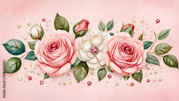 Fototapeta pink rose